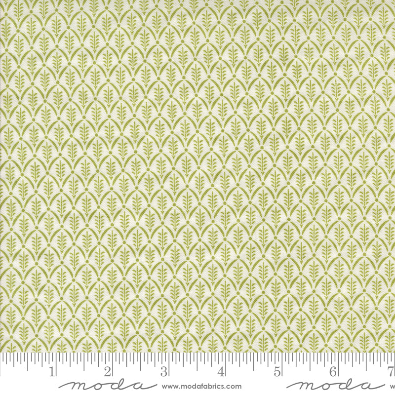 Buon Natale Snowflake Pine Evergreen Yardage by Fig Tree & Co. for Moda Fabrics