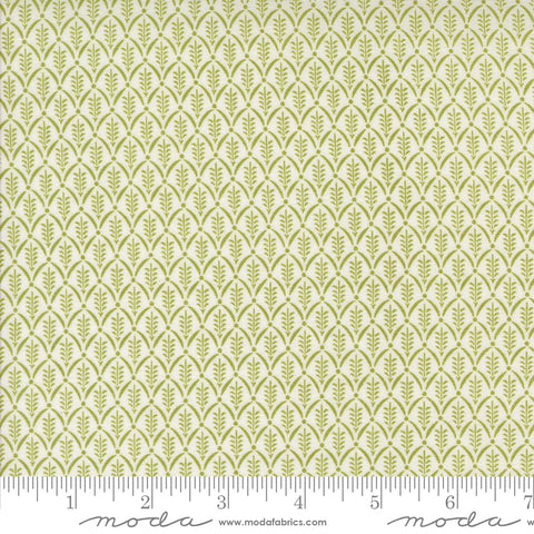 Buon Natale Snowflake Pine Evergreen Yardage by Fig Tree & Co. for Moda Fabrics