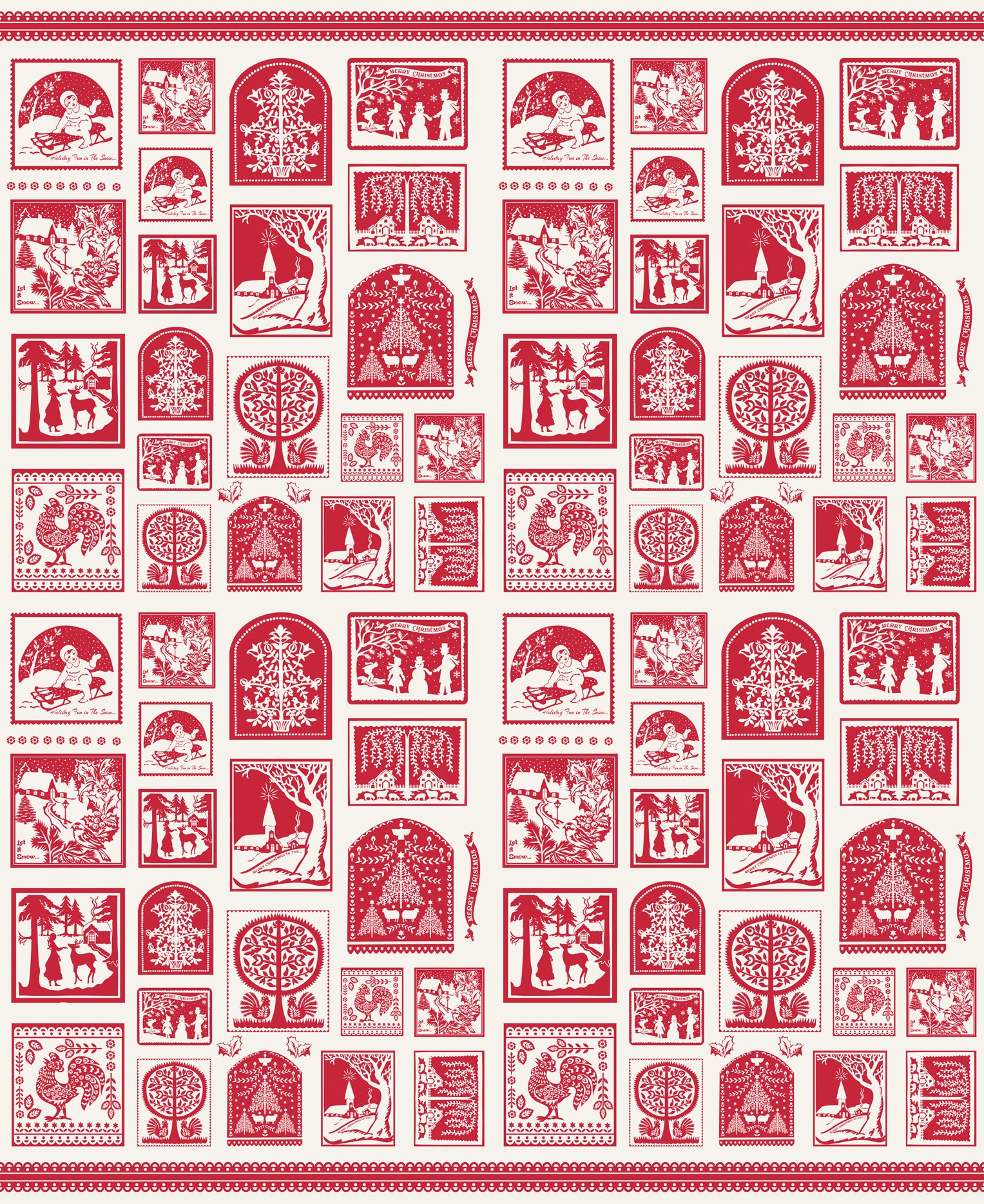 Buon Natale Fat Quarter Bundle by Fig Tree & Co. for Moda Fabrics