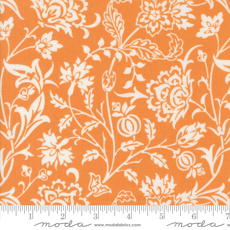 Agatha Road Pumpkin Harvest Floral Yardage by Fig Tree & Co. for Moda Fabrics