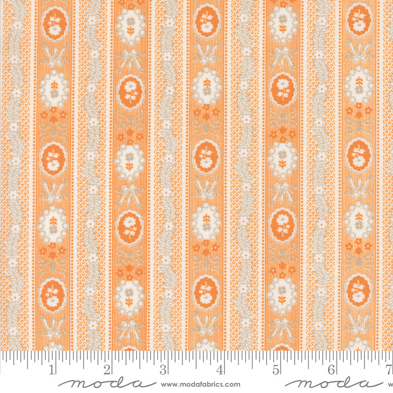 Agatha Road Pumpkin Wallpaper Yardage by Fig Tree & Co. for Moda Fabrics
