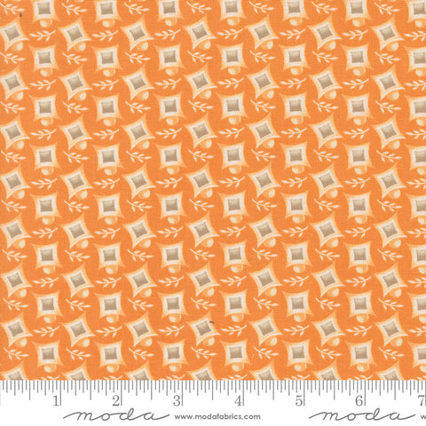 Agatha Road Pumpkin Harlequin Yardage by Fig Tree & Co. for Moda Fabrics