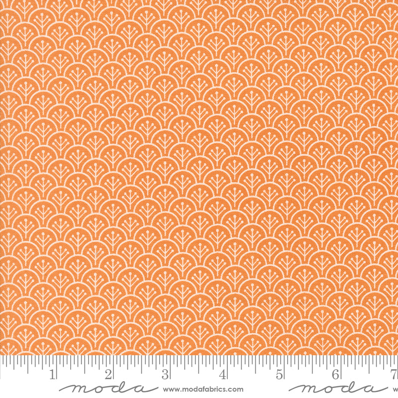 Agatha Road Pumpkin Scallops Yardage by Fig Tree & Co. for Moda Fabrics