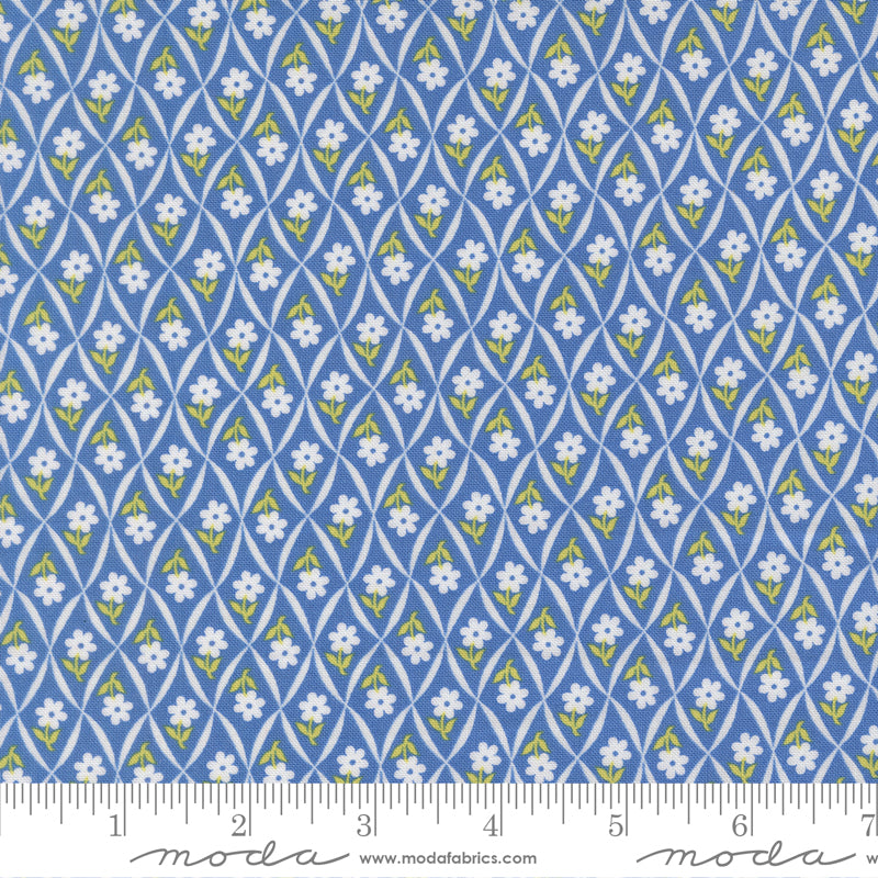 Rosie Blueberry Climbing Daisy Yardage by Fig Tree & Co. for Moda Fabrics