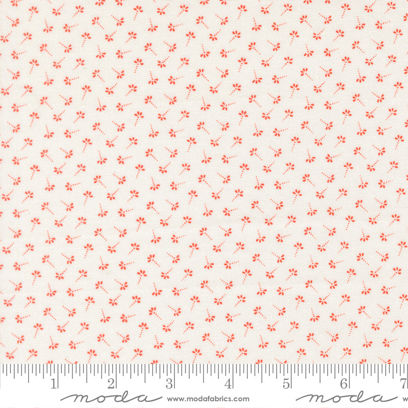 Summer's End Persimmon Dandelion Wisps Yardage by Fig Tree & Co. for Moda Fabrics