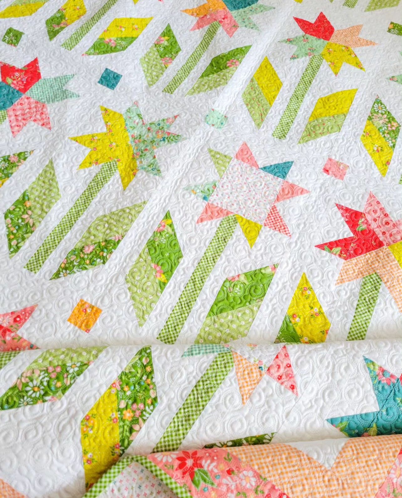 Strawberry Lemonade Botanical Remix Quilt Kit