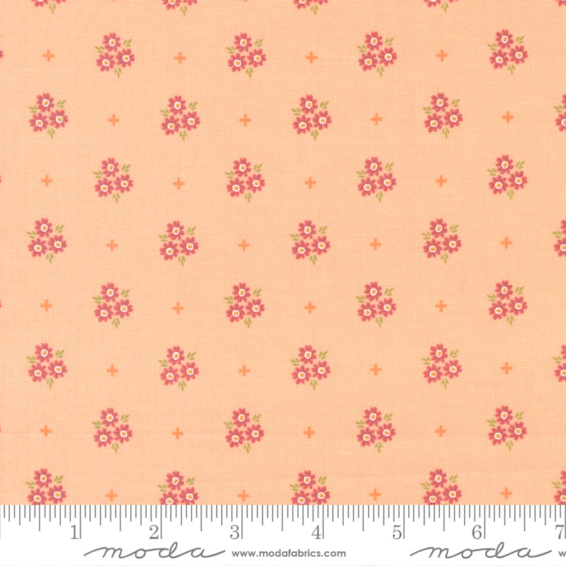 Bountiful Blooms Peach Posies Yardage by Sherri & Chelsi for Moda Fabrics