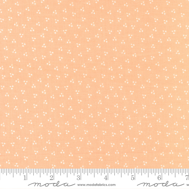 Bountiful Blooms Peach Spring Dot Yardage by Sherri & Chelsi for Moda Fabrics