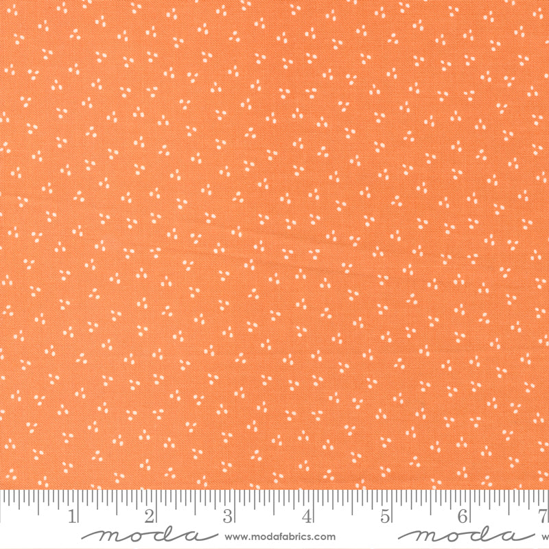 Bountiful Blooms Ochre Spring Dot Yardage by Sherri & Chelsi for Moda Fabrics