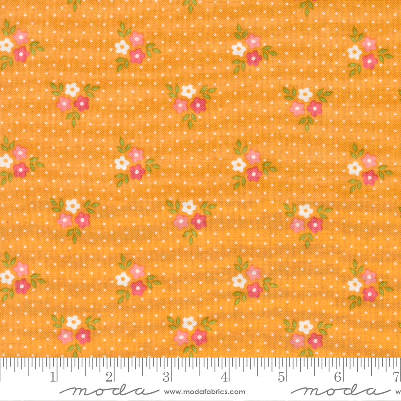 Strawberry Lemonade Apricot Bouquets Yardage by Sherri & Chelsi for Moda Fabrics
