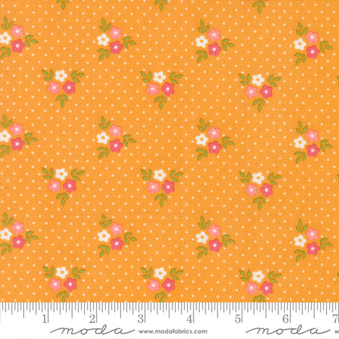 BOLT END 36" Strawberry Lemonade Apricot Bouquets Yardage by Sherri & Chelsi for Moda Fabrics