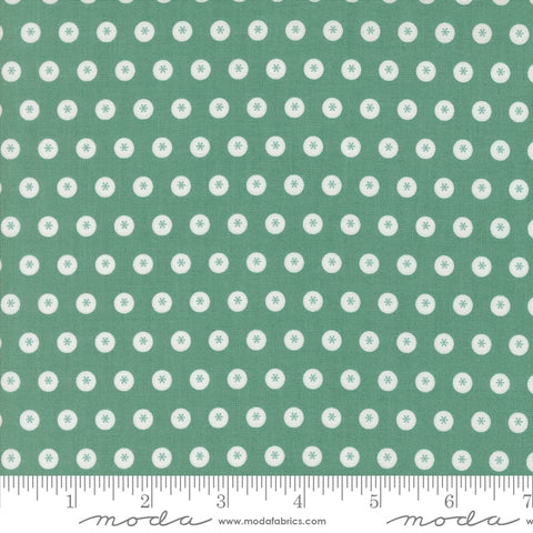 Raspberry Summer Teal Dots Yardage by Sherri & Chelsi for Moda Fabrics