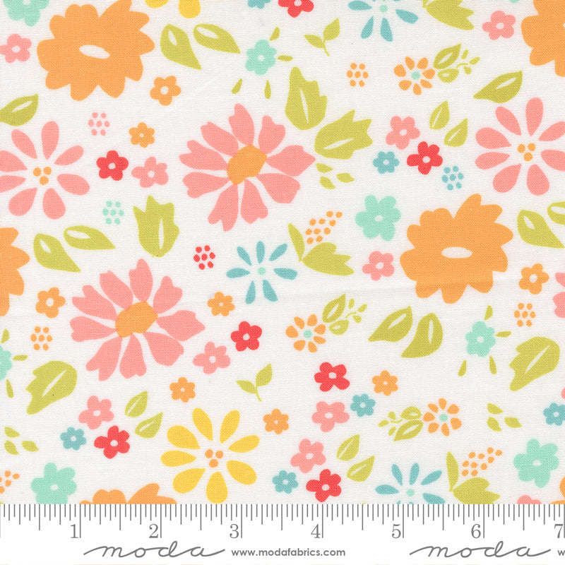 Delightfully Yours Cloud Wildflower Yardage by Sherri & Chelsi for Moda Fabrics
