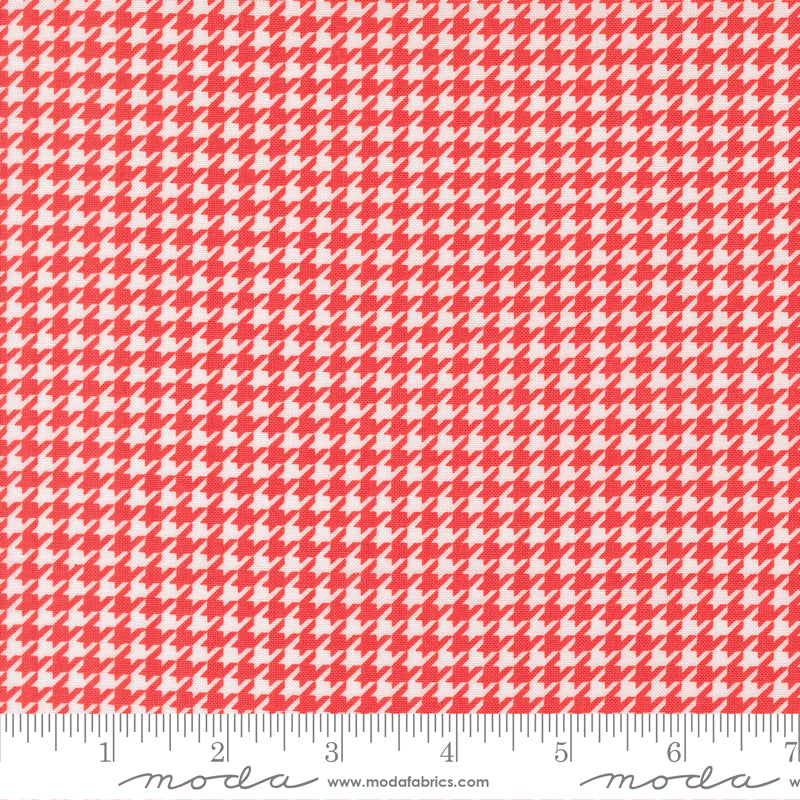 Delightfully Yours Geranium Check Yardage by Sherri & Chelsi for Moda Fabrics