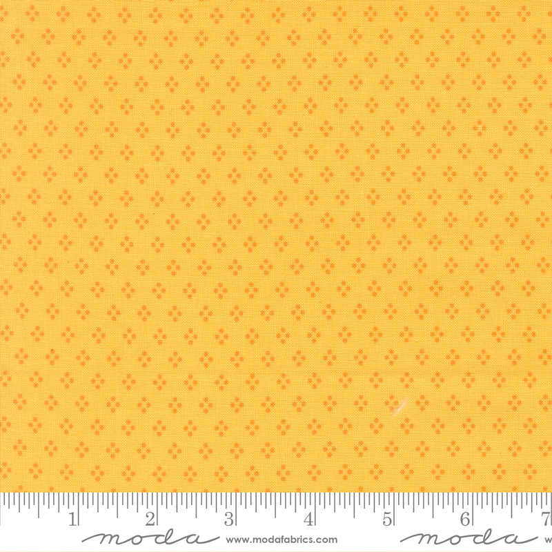 Delightfully Yours Buttercup Dots Yardage by Sherri & Chelsi for Moda Fabrics