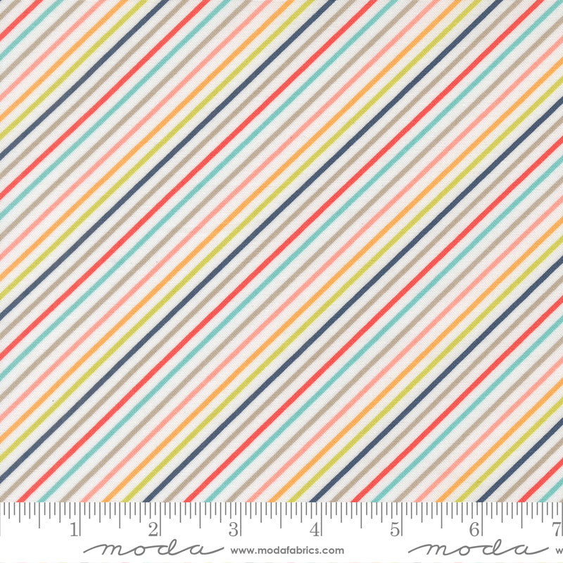 Delightfully Yours Cloud Stripe Yardage by Sherri & Chelsi for Moda Fabrics