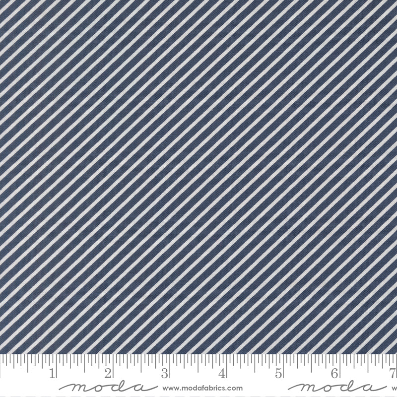 Delightfully Yours Navy Stripe Yardage by Sherri & Chelsi for Moda Fabrics