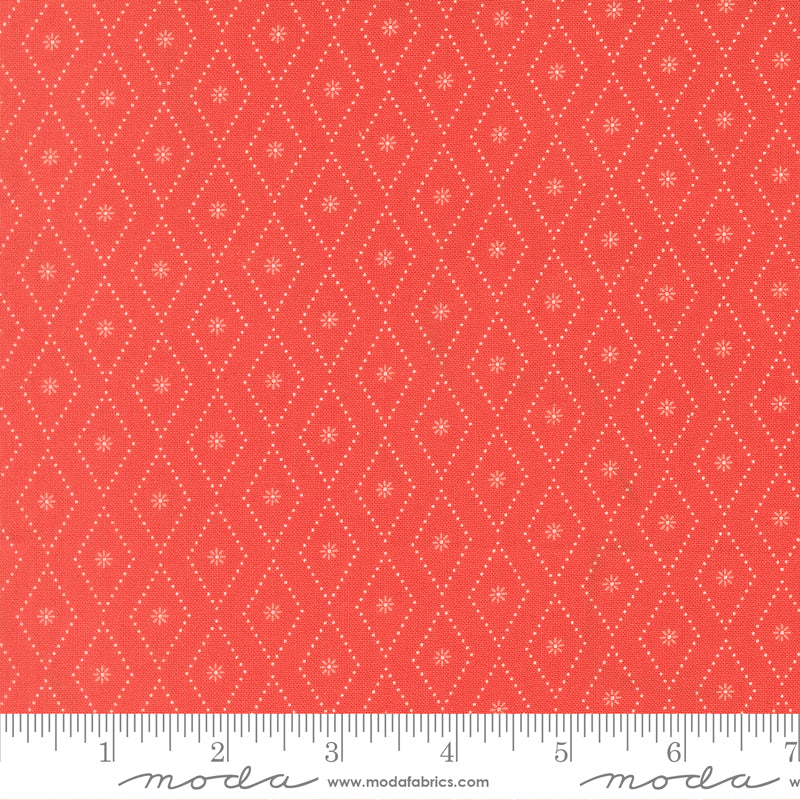 Poinsettia & Pear Geranium Argyle Yardage by Sherri & Chelsi for Moda Fabrics