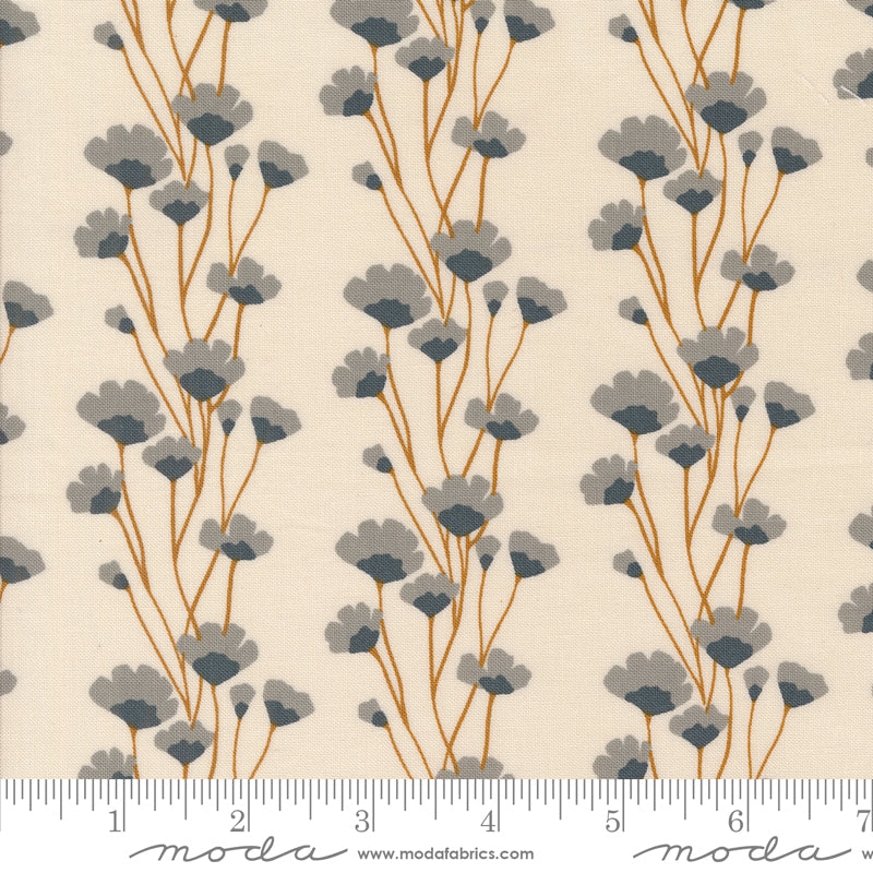 Rainier Eggshell Overcast Flower Chains Yardage by Jessica Rose for Moda Fabrics