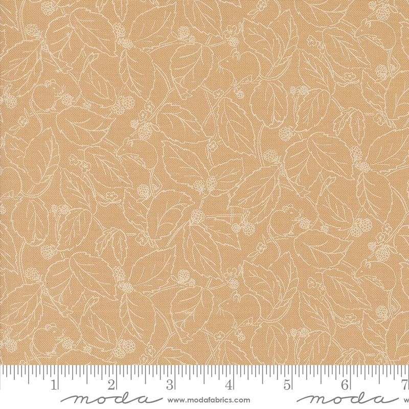 Rainier Tan Blackberry Bramble Yardage by Jessica Rose for Moda Fabrics