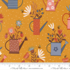 Blossoms & Blooms Sunshine Watering Cans Yardage by Elena Amo for Moda Fabrics