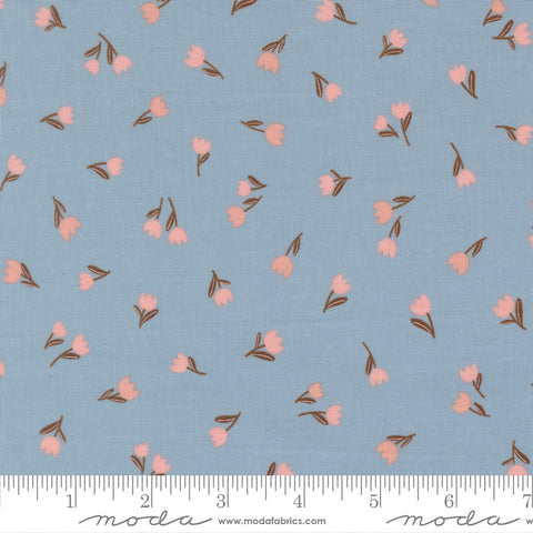 Blossoms & Blooms Sky Tulips Yardage by Elena Amo for Moda Fabrics