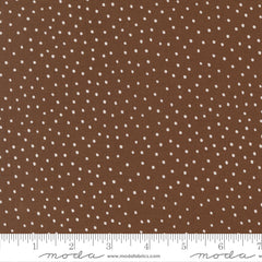 Blossoms & Blooms Chocolate Dots Yardage by Elena Amo for Moda Fabrics