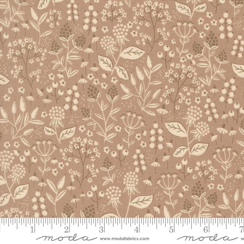 Nature's Sketchbook Pebble Leaves and Berries Yardage by Elena Amo for Moda Fabrics