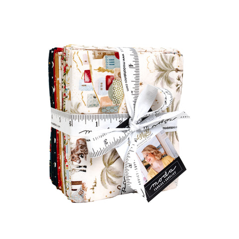PREORDER Silent Night Fat Quarter Bundle by Watercolour Heart for Moda Fabrics