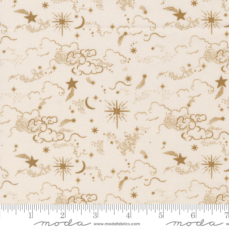 Silent Night Lamb Holy Night Skies Yardage by Watercolour Heart for Moda Fabrics