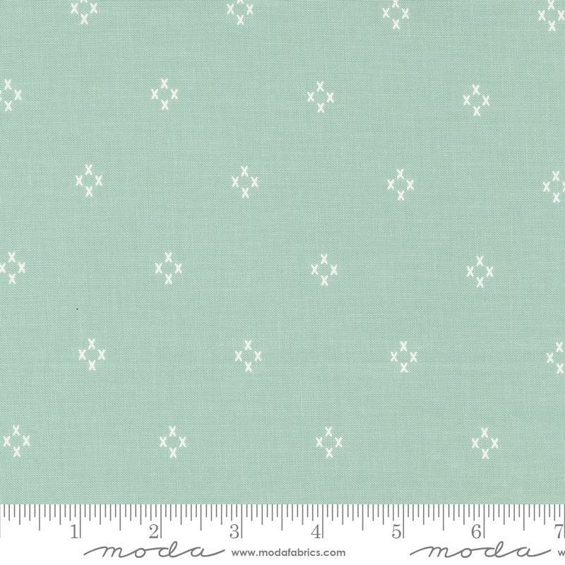 Seaglass Summer Ocean Air Cross My Heart Yardage by Sweetfire Road for Moda Fabrics