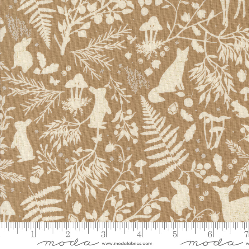 Frivolity Mushroom Watchful Eyes Yardage by Sweetfire Road for Moda Fabrics