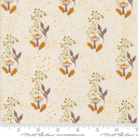 Frivolity Porcelain Mushroom Path Yardage by Sweetfire Road for Moda Fabrics
