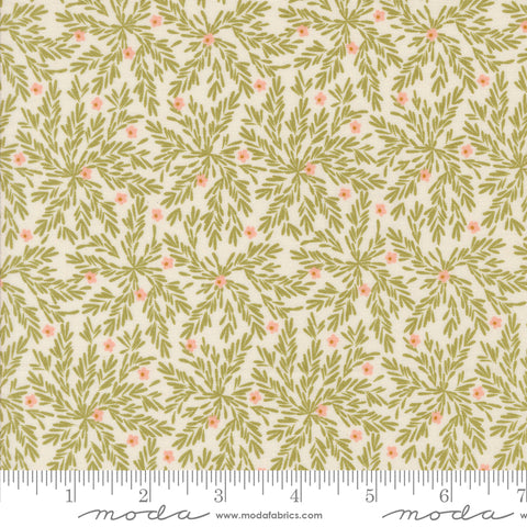 Frivolity Porcelain Lichen and Moss Yardage by Sweetfire Road for Moda Fabrics