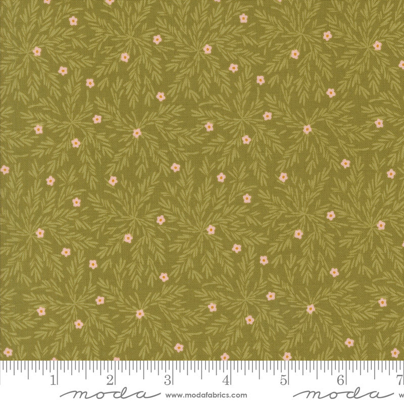 Frivolity Lichen Lichen and Moss Yardage by Sweetfire Road for Moda Fabrics