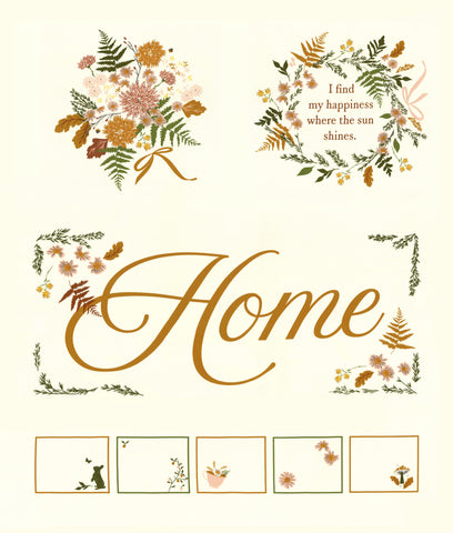 Frivolity Porcelain Panel by Sweetfire Road for Moda Fabrics