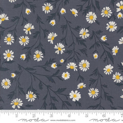 Sun-drenched Indigo Wild Daisy Chain Yardage by Sweetfire Road for Moda Fabric