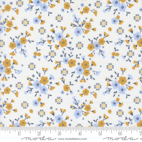 Sun-drenched Cloud Stitched Lullaby Yardage by Sweetfire Road for Moda Fabrics