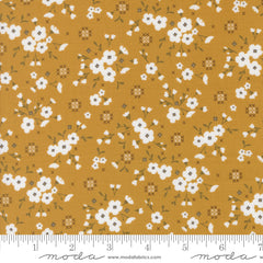 Sun-drenched Golden Stitched Lullaby Yardage by Sweetfire Road for Moda Fabrics