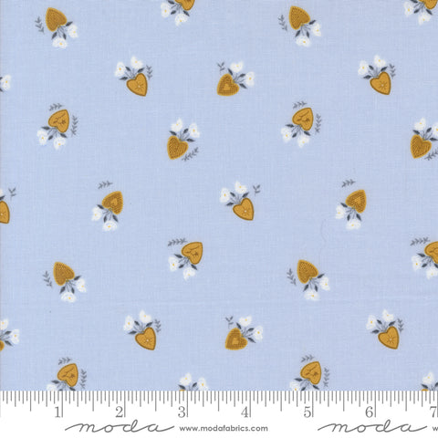 Sun-drenched Sky Vintage Lockets Yardage by Sweetfire Road for Moda Fabrics