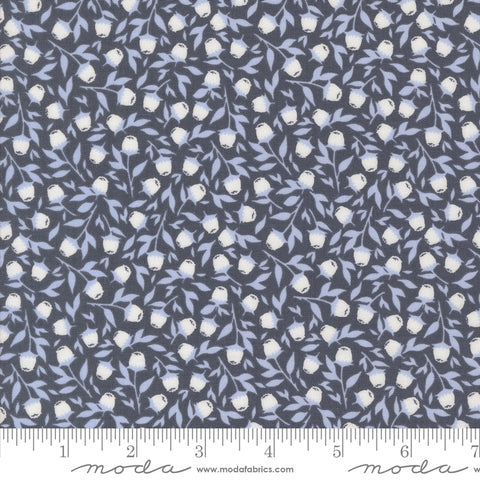 Sun-drenched Indigo Foraged Berries Yardage by Sweetfire Road for Moda Fabrics