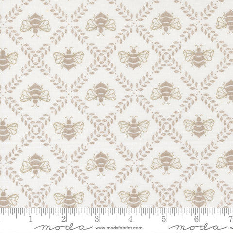 Sun-drenched Cloud Stone Gathering Honey Yardage by Sweetfire Road for Moda Fabrics