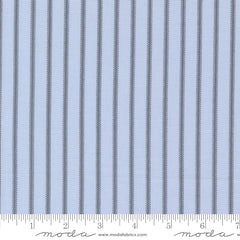 Sun-drenched Sky Ticking Stripe Yardage by Sweetfire Road for Moda Fabrics