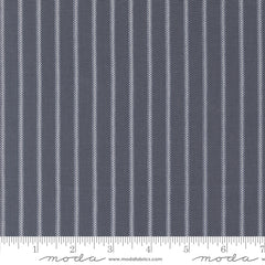 Sun-drenched Indigo Ticking Stripe Yardage by Sweetfire Road for Moda Fabrics