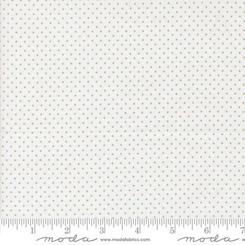 Sun-drenched Cloud Stone Farmhouse Dot Yardage by Sweetfire Road for Moda Fabrics