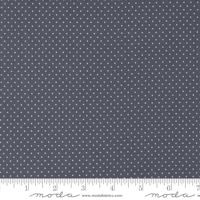 Sun-drenched Indigo Farmhouse Dot Yardage by Sweetfire Road for Moda Fabrics