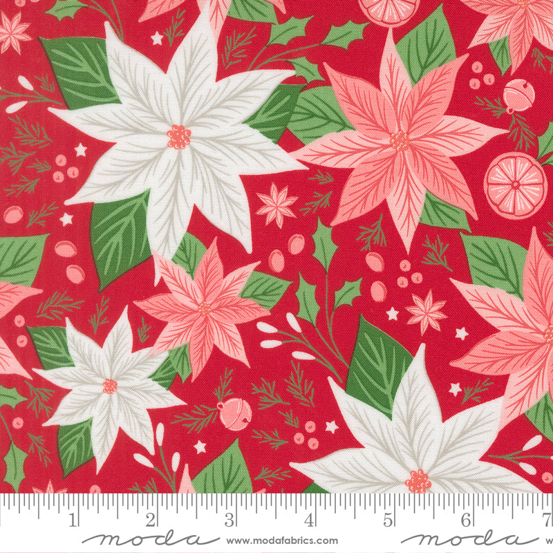 Merrily On High Christmas Red Merrily On High Yardage by Sweetfire Road for Moda Fabrics