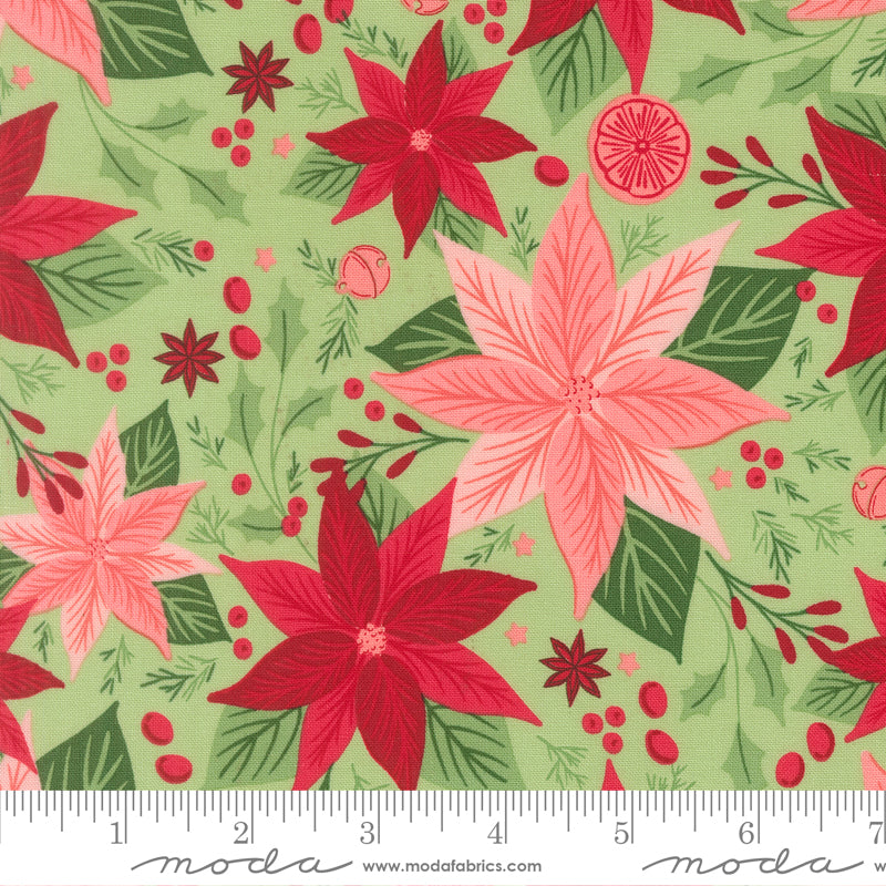 Merrily On High Evergreen Merrily On High Yardage by Sweetfire Road for Moda Fabrics