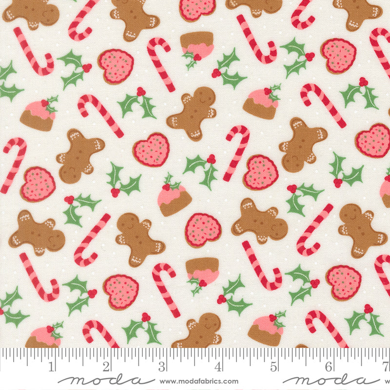 Merrily On High Snow Sweet Treats Yardage by Sweetfire Road for Moda Fabrics