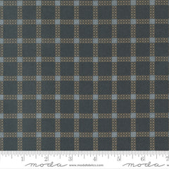 Dawn On The Prairie Charcoal Night Stitch Check Yardage by Fancy That Design House for Moda Fabrics